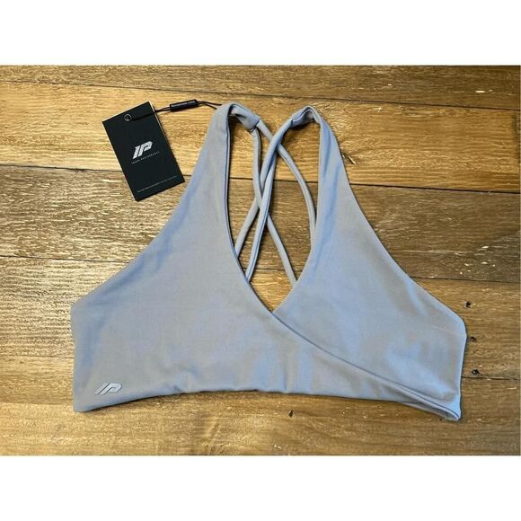 Inaka Performance Medium NWT vida sports bra ash grey active athletic - Picture 3 of 9